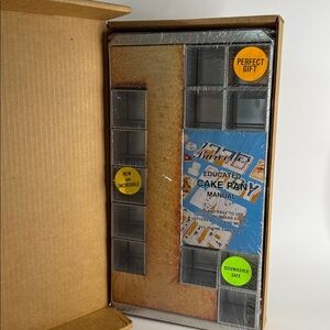 Burvelle's Educated Cake Pan 1970s Letter Number Mold NOS